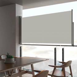 Auvent latéral rétractable de patio 80x300 cm Crème