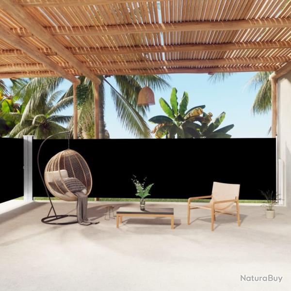 Auvent latral rtractable Noir 160x1000 cm