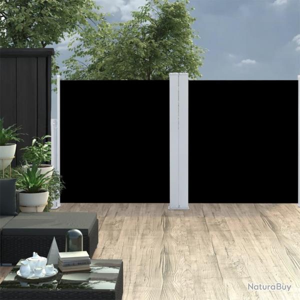 Auvent latral rtractable Noir 120 x 600 cm