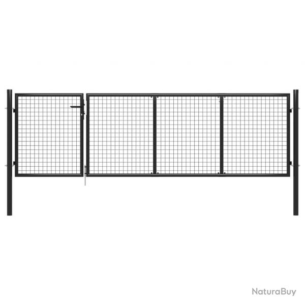 Portillon Acier 350x75 cm Anthracite