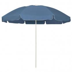 Parasol de plage bleu 240 cm