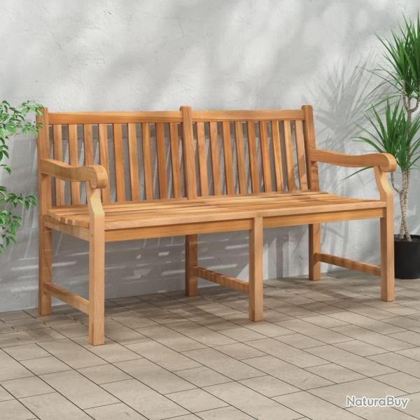 Banc de jardin 150 cm bois de teck massif