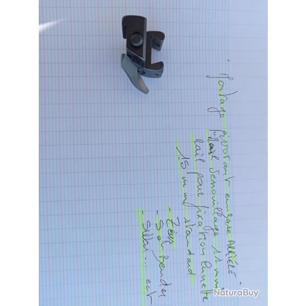 Montage pivotant embase arrire rail de verrouillage 11 mm