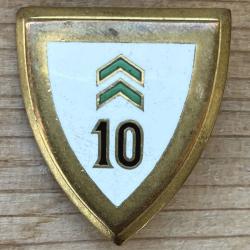 10° Escadre de Chasse, émail, dos guilloché plat