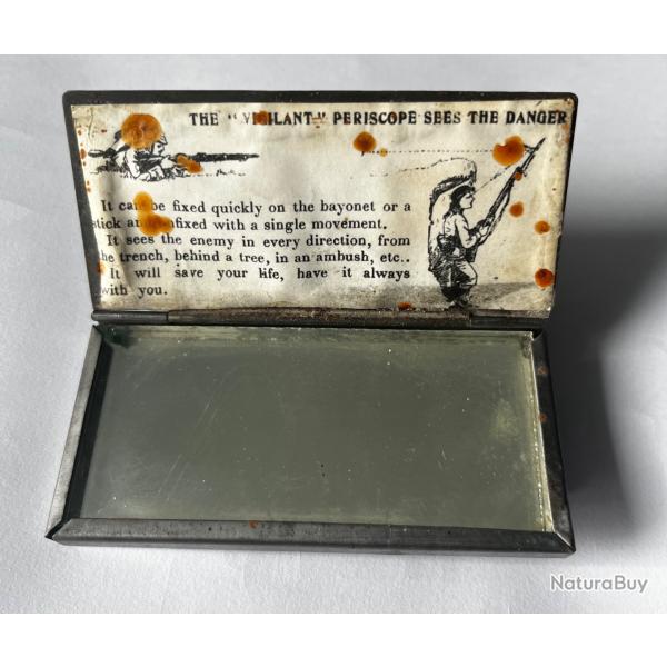 Rare miroir de tranche "Le Vigilant"