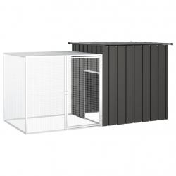 Clapier 200 x 91 x 100 cm acier galvanisé anthracite 02_0041945