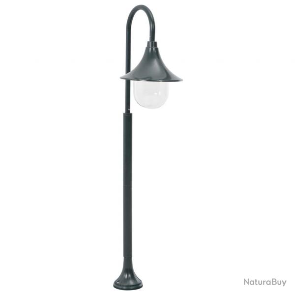 Lampadaire de jardin E27 120 cm aluminium fonc vert 02_0042537