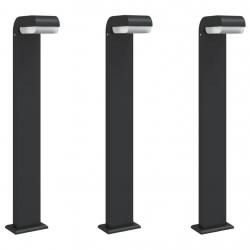 Lampadaires d'extérieur 3 pcs aluminium moulé sous pression noir 02_0042562