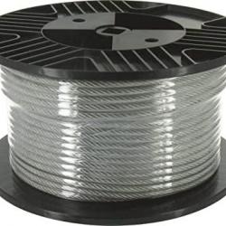 Cable Acier 3mm Gainé 5mm Enduit PVC pour Filet Bobine 100m