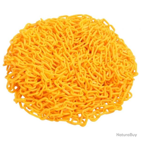 Chane d'avertissement Jaune 100 m 8 mm Plastique