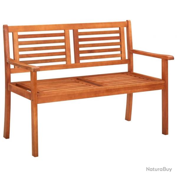 Banc de jardin 2 places 120 cm Bois d'eucalyptus solide