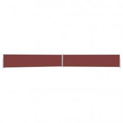 Auvent latéral rétractable de patio 170x1200 cm Marron