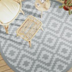 Tapis d'extérieur ARAKIL gris Ø200 cm PP