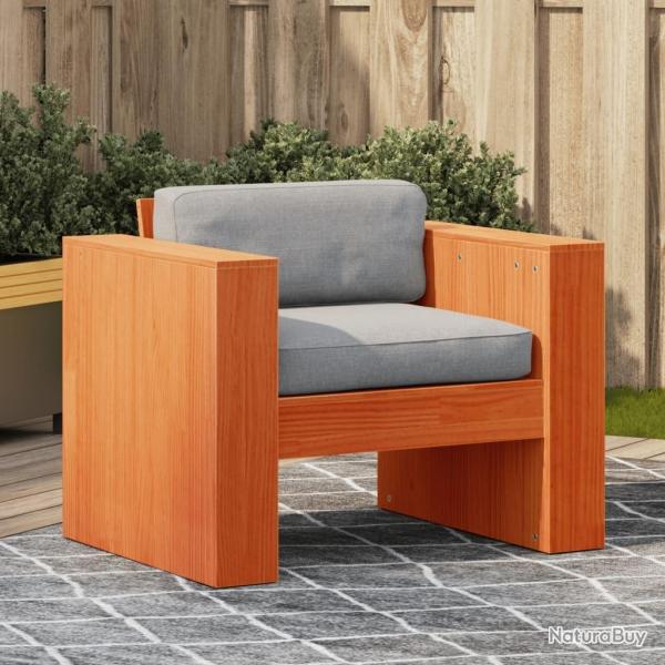 Canap de jardin cire marron 79x60x62 cm bois de pin massif