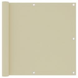 Écran de balcon Crème 90x300 cm Tissu Oxford