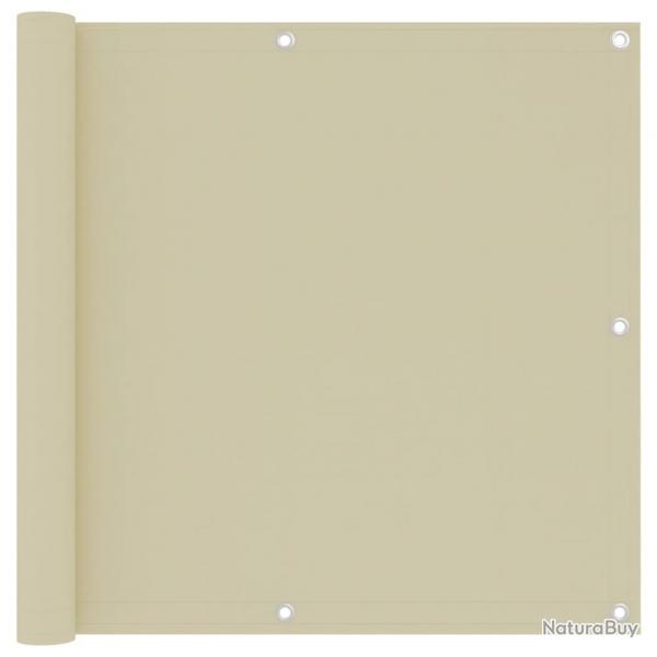 cran de balcon Crme 90x300 cm Tissu Oxford