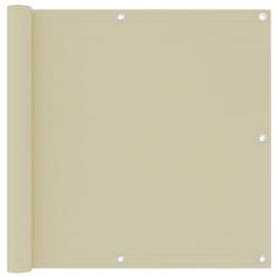 Écran de balcon Crème 90x500 cm Tissu Oxford
