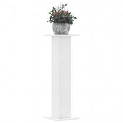 Supports pour plantes 2 pcs blanc 30x30x95 cm bois d'ingénierie