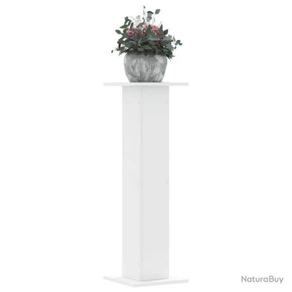 Supports pour plantes 2 pcs blanc 30x30x95 cm bois d'ingnierie