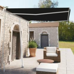 Auvent manuel rétractable sur pied 300x250 cm Anthracite