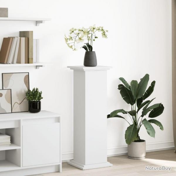 Pidestal avec rangement blanc 31x30x90 cm bois d'ingnierie