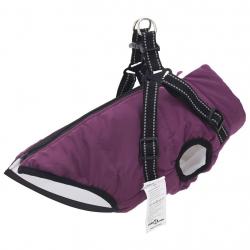 Manteau pour chiens avec harnais imperméable réfléchissant L36