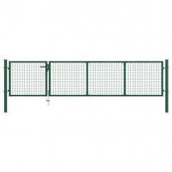 Portillon Acier 350x75 cm Vert