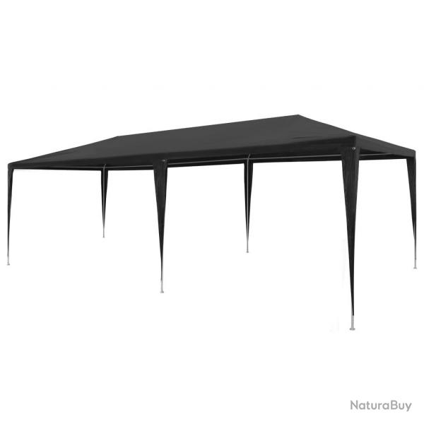 Tente de rception 3x6 m PE Anthracite
