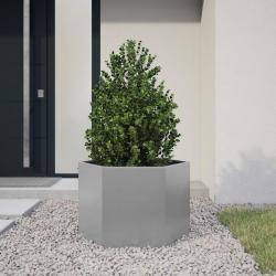 Jardinière hexagone 69x60x45 cm acier galvanisé