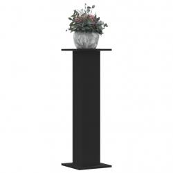 Supports pour plantes 2 pcs noir 30x30x95 cm bois d'ingénierie