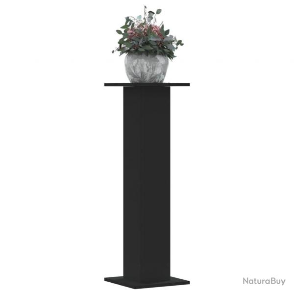 Supports pour plantes 2 pcs noir 30x30x95 cm bois d'ingnierie