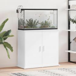 Support pour aquarium blanc 81x36x73 cm bois d'ingénierie