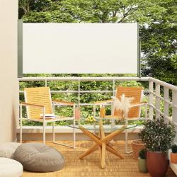 Auvent latéral rétractable de patio 160x300 cm Crème
