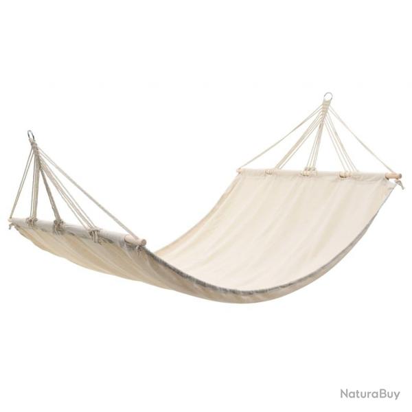 Hamac couleur crme 210 cm x 150 cm