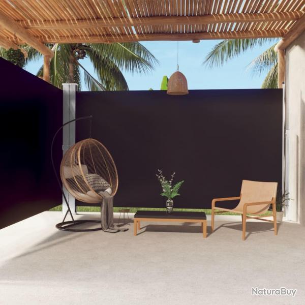 Auvent latral rtractable Noir 220x600 cm