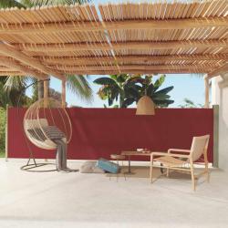 Auvent latéral rétractable de patio 140x600 cm Rouge