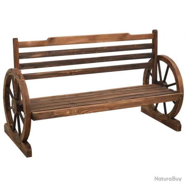 Banc de jardin 112 cm bois de sapin massif