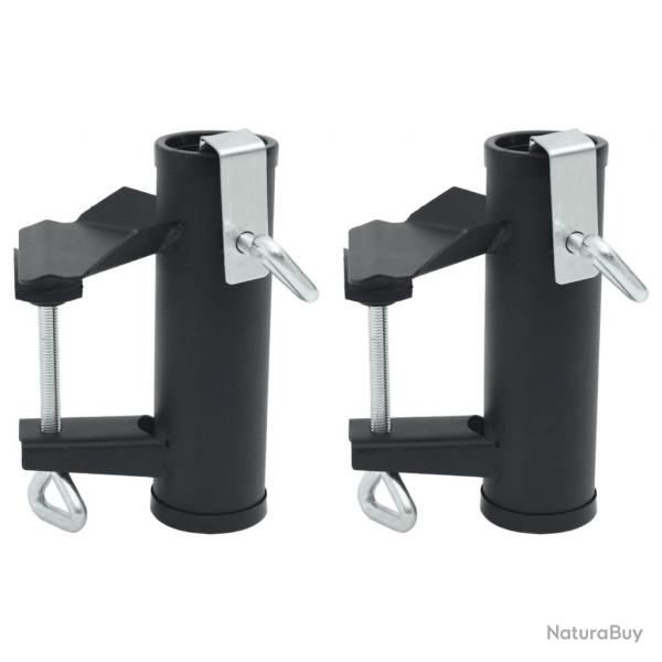 Pinces  parasol pour balcon 2 pcs 25-38 mm acier