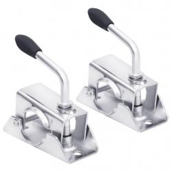 Pinces de roue de jauge 2 pcs 13,5x6,5x14 cm Acier galvanisé