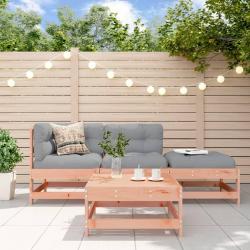 Salon de jardin 4 pcs avec coussins bois massif douglas
