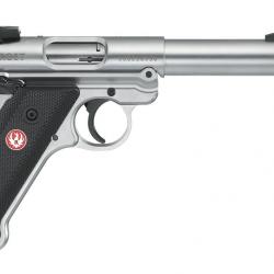 Pistolet Ruger MARK IV 22LR 1/2" INOX TARGET CANON BULL FILETE