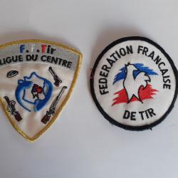 2 écussons tissus  de FF.TIR