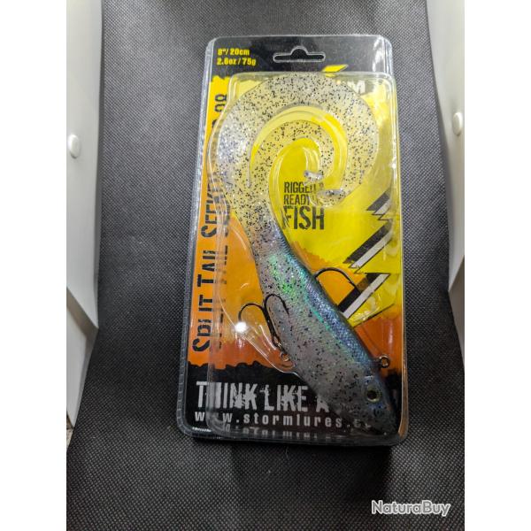 Lot pche n15 / STORM DESTOCKAGE !!SPLIT TAIL SEEKER SHAD 08