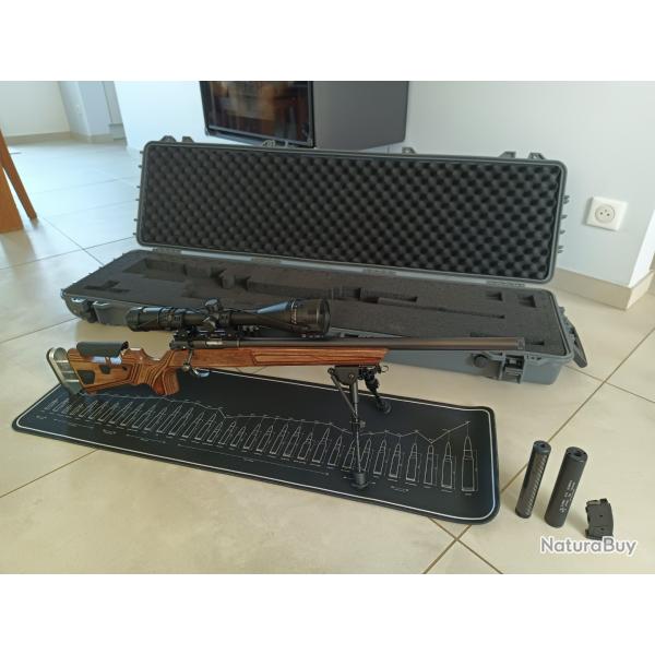 22LR CZ 457 AT-ONE pack sniper (lunette/bipied) + malette nuprol XL + RdS Brugger&Thomet tiger ++++