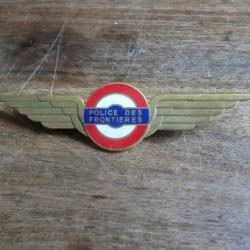 insigne air émail police des frontieres /  J.F