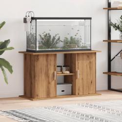 Support d'aquarium chêne artisanal 101x41x58 cm bois ingénierie