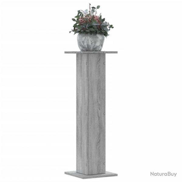 Supports pour plantes 2 pcs sonoma gris bois d'ingnierie
