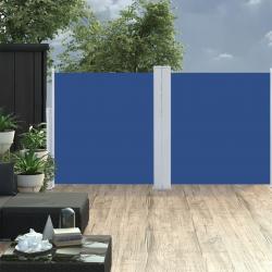 Auvent latéral rétractable Bleu 120 x 600 cm