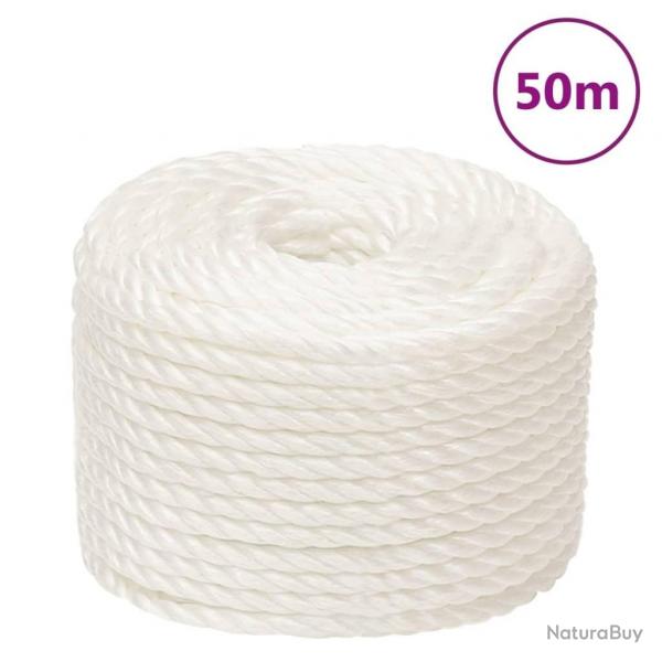 Corde de travail Blanc 20 mm 50 m polypropylne