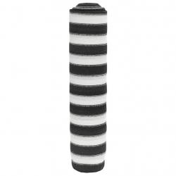 Filet brise-vue anthracite et blanc 2x25 m PEHD 75 g/m²